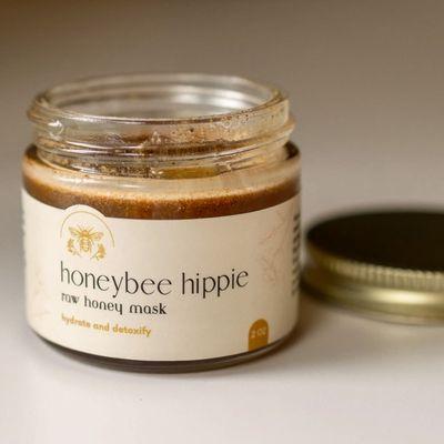 Skincare labels printed for @shophoneybeehippie