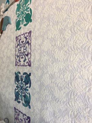 The Modern Hawaiian Quilt...you have to see it to appreciate how pretty it is!!