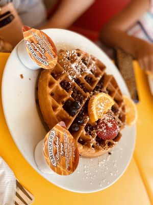 Chocolate chip waffle