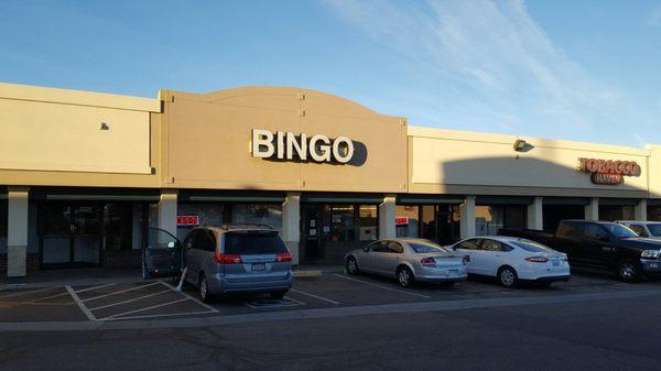 Inside the bingo hall