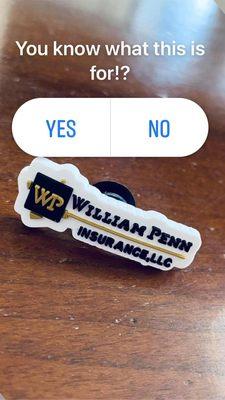 How do you like our William Penn Insurance LLC croc charms! Come get one today!