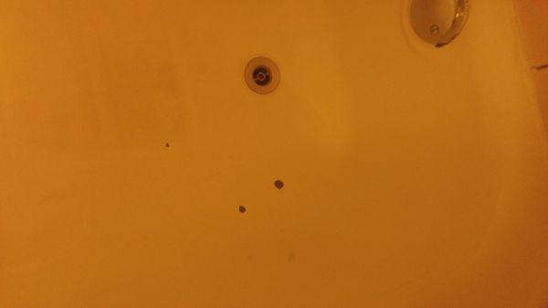 Chipped bathtub