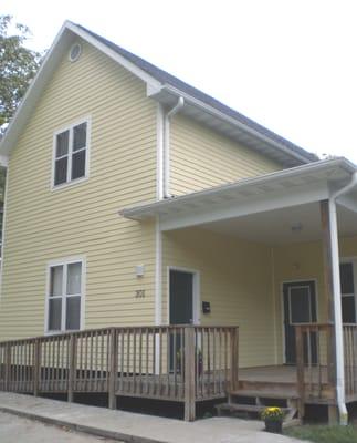 Exterior with covered deck