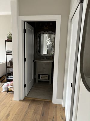 Cabinet and Mirror installation