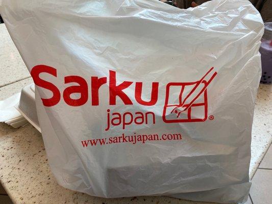 To go bag from sarku