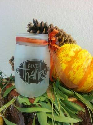 A darling Thanksgiving vinyl craft