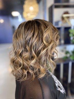 Brazilian blowout, highlights & color