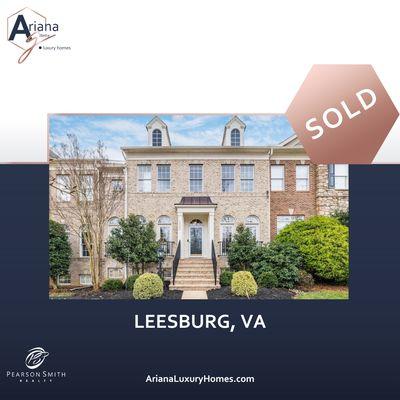 SOLD IN LEESBURG VIRGINIA