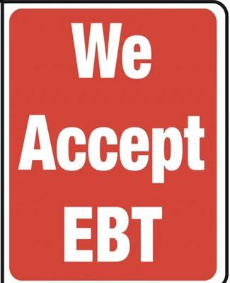 We accept ebt