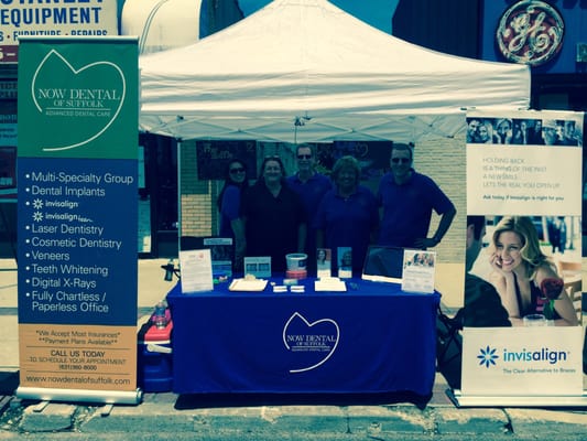 Now Dental of Suffolk staff pose for a mid-day picture at Smithtown Day 2015!