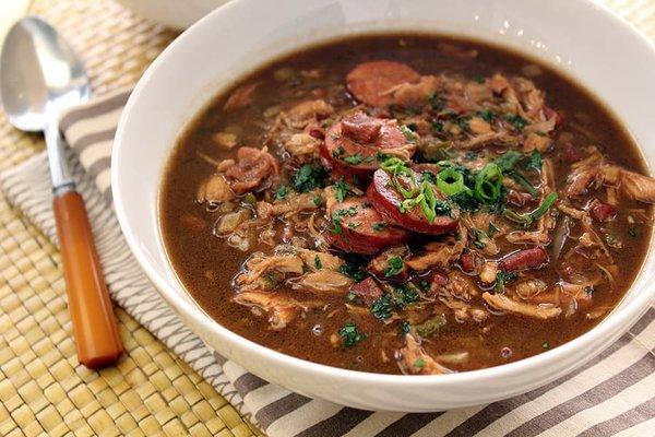 Chicken and sausage gumbo