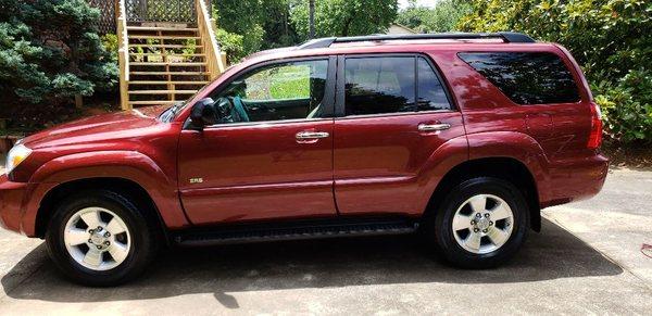 2008 Toyota 4Runner cleaned and polished!