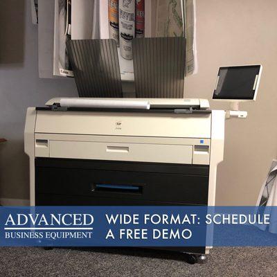 Did you say wide format? We are your connection for Kip and Canon wide format printers