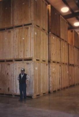 Gina's Father, Tony Mariano, inside our Torrington storage Facility.