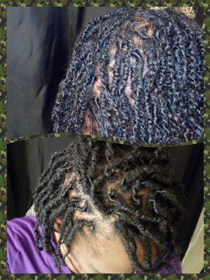 My 2 strand twist locs.