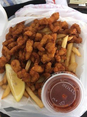 Clam strips $9 really good