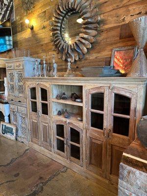 mango wood large hutch