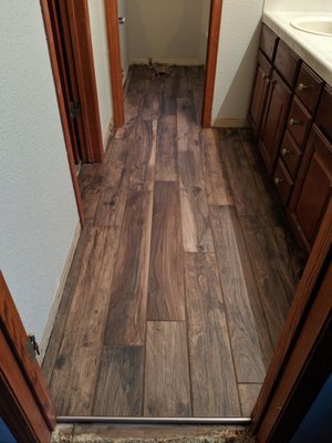 Bathroom floor