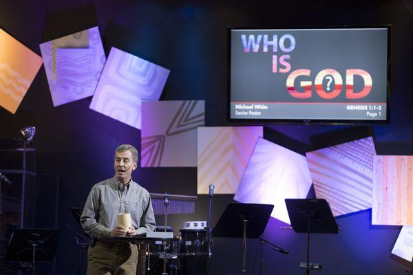 Pastor Michael preaching on The Creator in the Who Is God? series