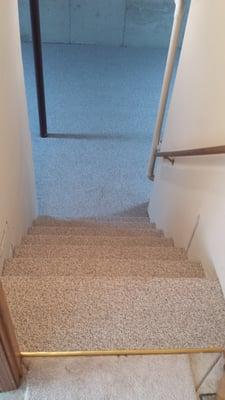 Basement carpet install