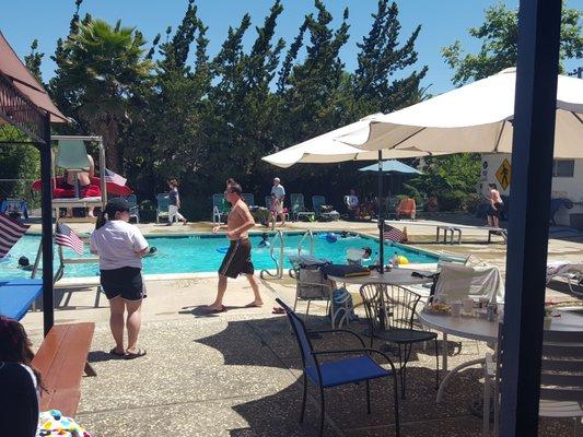 Happy times at the pool.