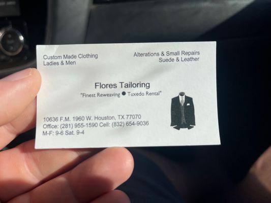 Flores Tailoring