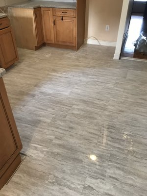 Install flooring