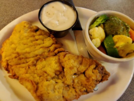 Chicken Fried Steak and veggies!