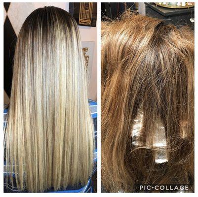 Stylist: Myriam 
Color transformation & keratin smoothing treatment