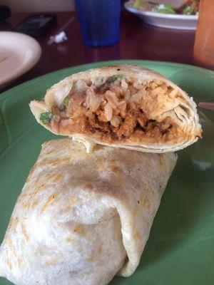 Adobado burrito $5.25.. they need to post prices.. but still delicious at their new location!