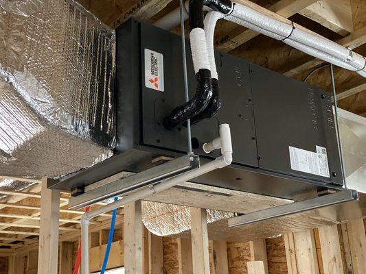 Mitsubishi Ducted Air Handler installed bright our team. This system Heats and Cools. Call for details.