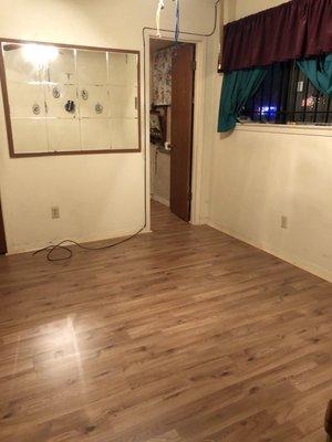 Wood flooring install