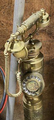 Early 20th  Century Brass Phone