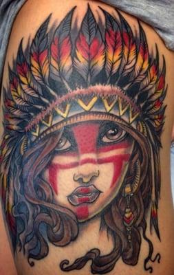 Indian Girl tattoo