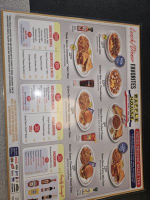 Waffle House menu