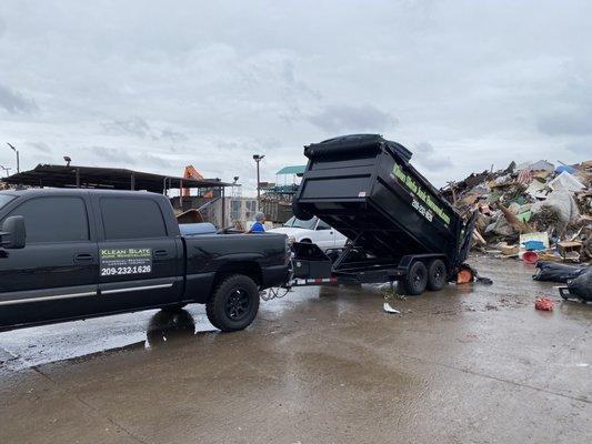 Klean Slate Junk Removal at Sierra Waste Transfer Station.