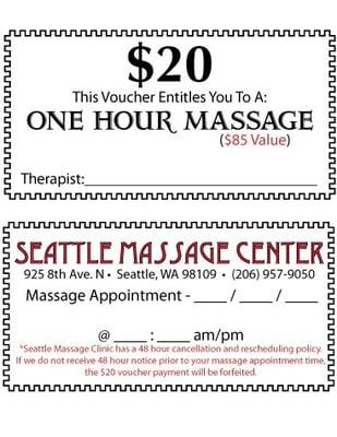 One Hour Massage Special for Only $20! Offer Ends March 19th 2010