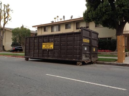 40 yard trash bin was perfect for our kitchen remodeling.