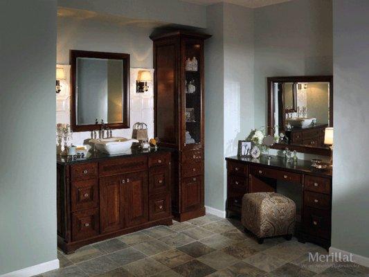 Merillate Vanity and Cabinets