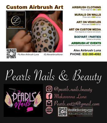 Business card for Beauty and Airbrush