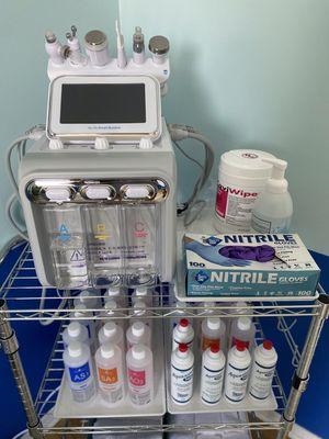 The Hydra Facial Machine is a treatment that uses patented technology to cleanse, extract, hydrate and brighten skin.