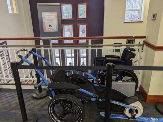 Wheelchair in adaptive library of things