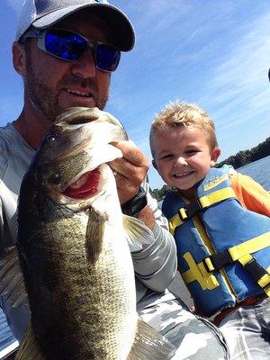 Day off from guiding.  Fishing with my son.