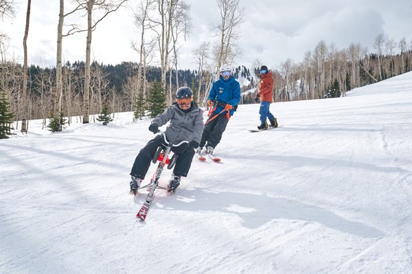 Adaptive Ski Biking at Park City Mountain