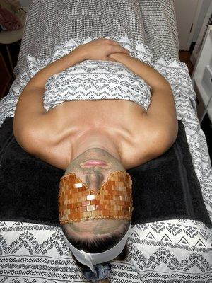 A relaxing holistic facial