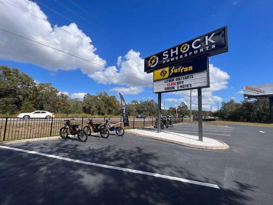 Shock Powersports Outdoor Sign