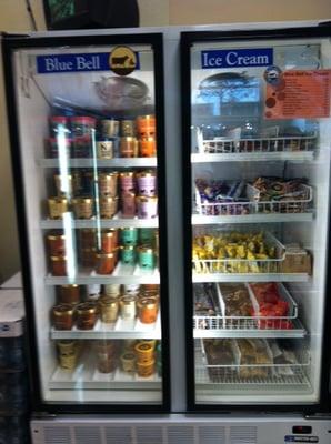 At least the ice cream section is well-stocked.