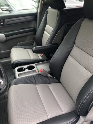 Custom leather interior on my 2007 Honda CRV