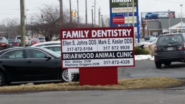 Our entrance sign on 86th Street, just west of Half Price Books