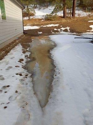 flooding of side yard